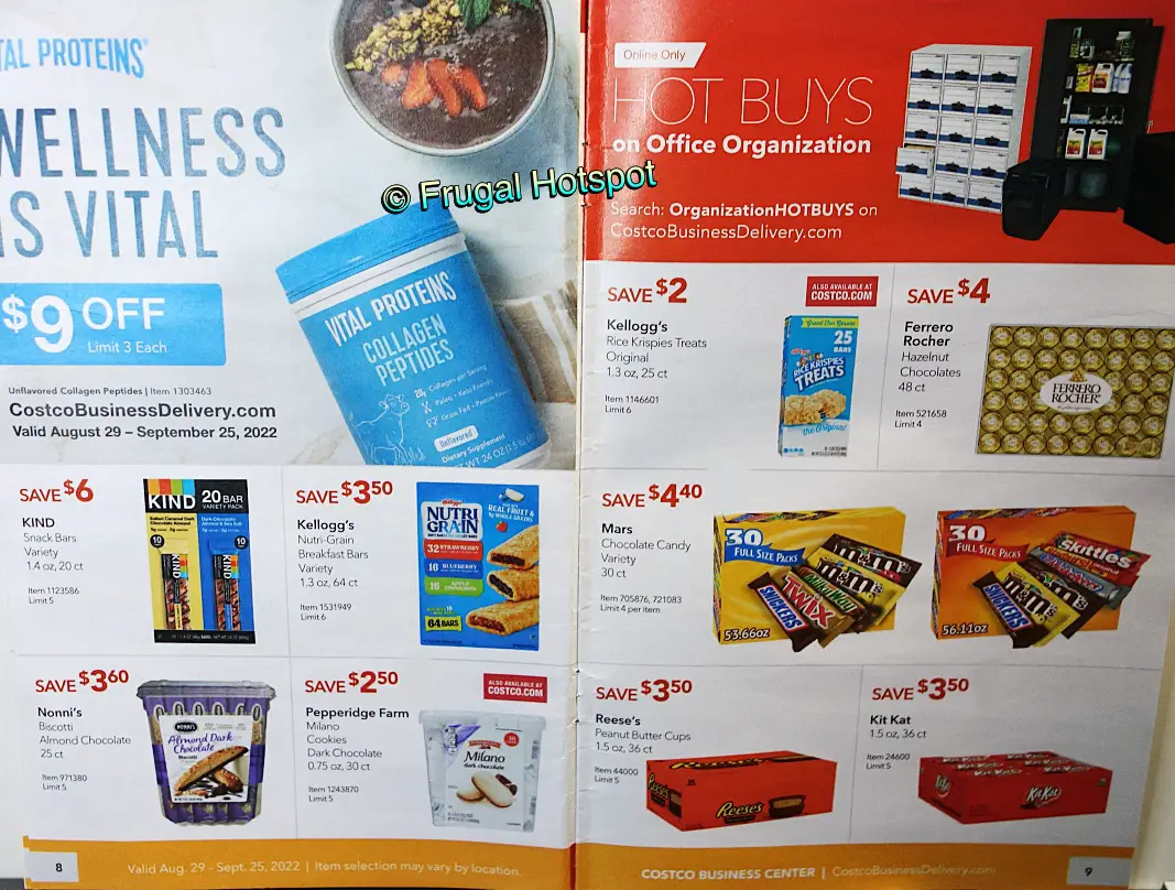 Costco Business Center Coupon SEPTEMBER 2022 | P 8 and 9