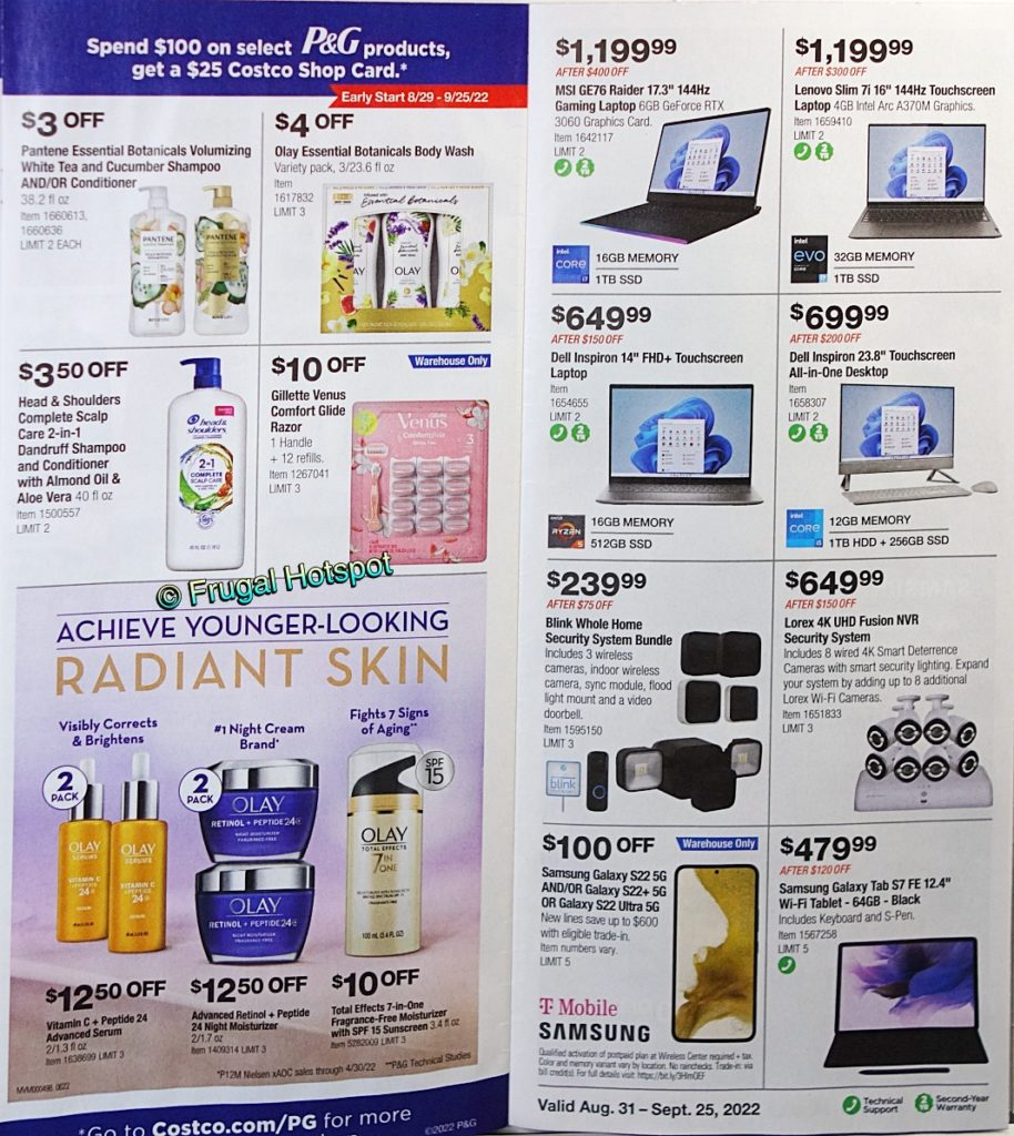 Costco Coupon Book SEPTEMBER 2022 Frugal Hotspot