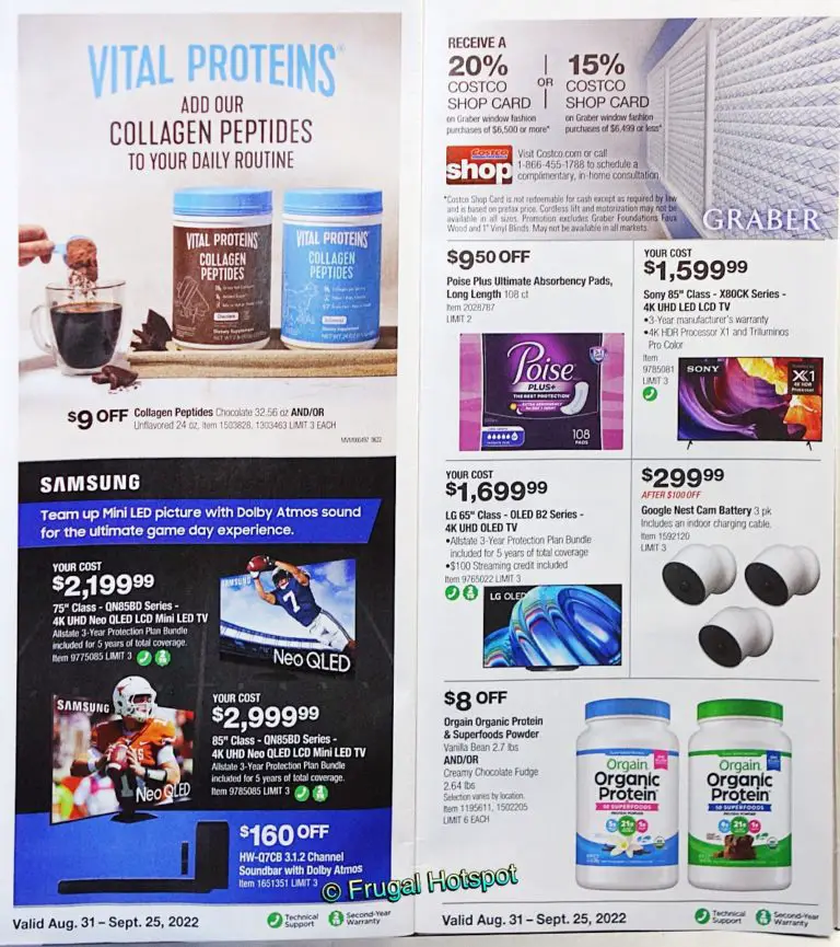 Costco Coupon Book SEPTEMBER 2022 Frugal Hotspot