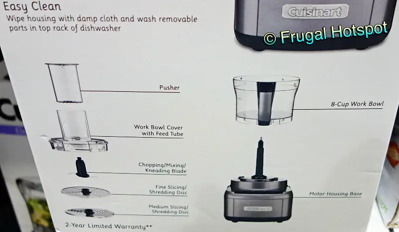 Cuisinart Elemental 8-Cup Food Processor parts | Costco