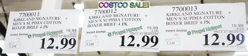 Kirkland Signature Men's Boxer Briefs | Costco Sale Price