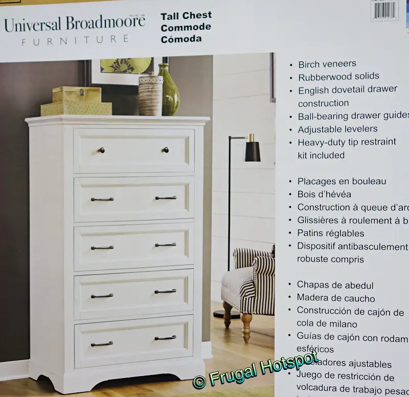 Kitteridge Tall Chest by Universal Broadmoore Furniture | Costco