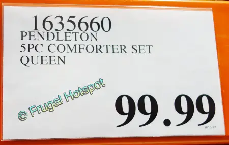 Pendleton 5-Piece Queen Size Comforter Set | Costco Price