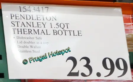 Pendleton Stanley 1.5-Quart Thermal Bottle | Costco Price