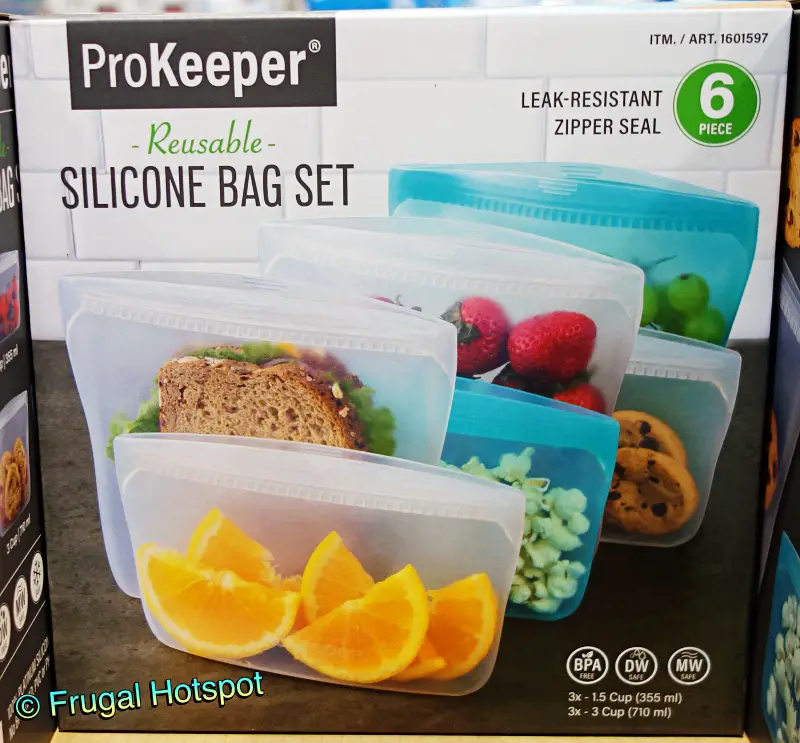 ProKeeper Reusable Silicone Bag Set | Costco