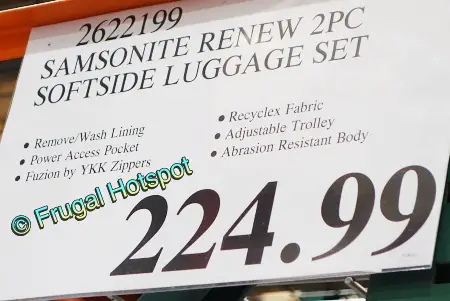 Samsonite Renew 2-Piece Softside Luggage Set | Costco Price