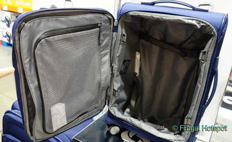 Samsonite Renew Luggage | interior view | Costco Display