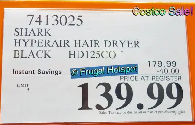 Shark HyperAIR Hair Dryer | Costco Sale Price 2023