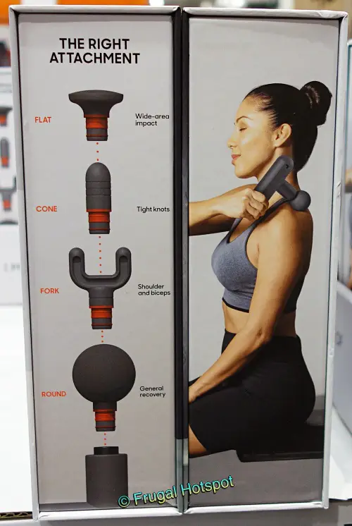 Sharper Image Compact Percussion Massager | 4 attachments | Costco