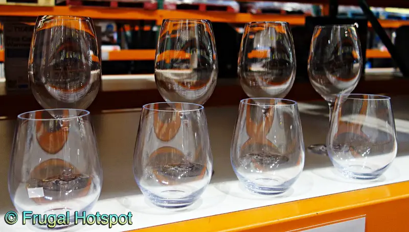 Tritan Plastic 8-Piece Wine Glass Set | Costco display