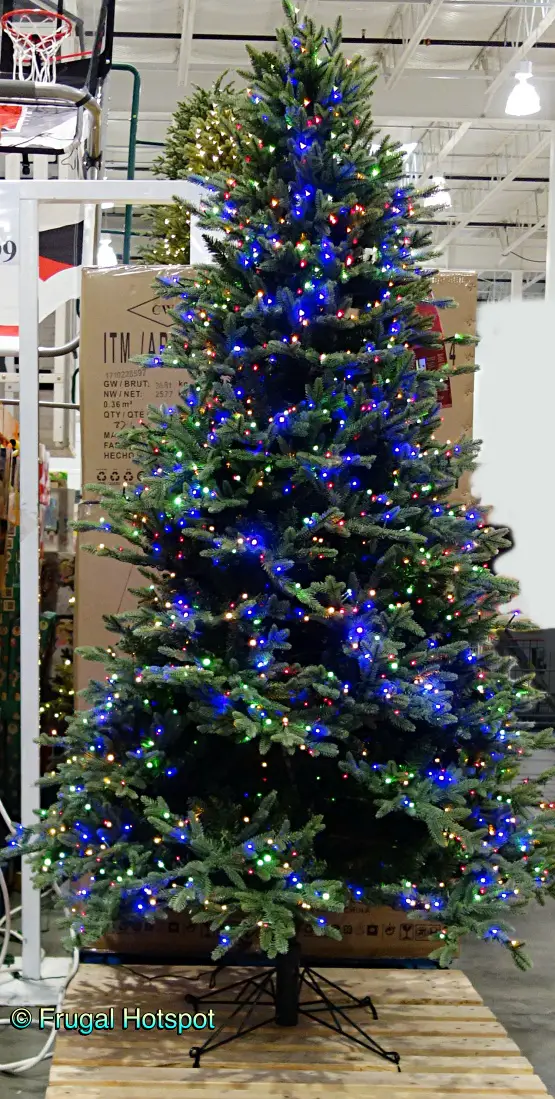 7.5 Ft. Pre-Lit Artificial Christmas Tree | Costco Display