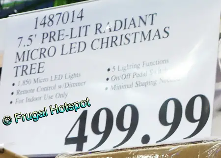 7.5 Ft. Pre-Lit Artificial Christmas Tree | Costco Price