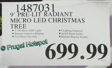 9 Ft. Pre-Lit Artificial Christmas Tree | Costco Price