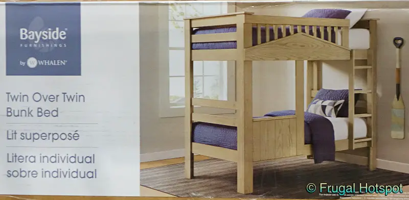 Bayside Furnishings Christoph Twin over Twin Bunkbed by Whalen | Costco