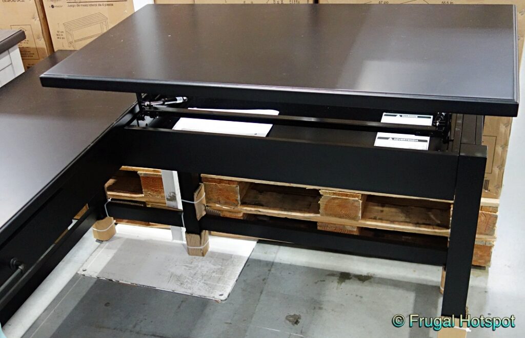 Bayside Furnishings Harrison Corner Desk w/Lift Costco Sale!