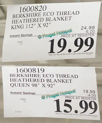 Berkshire Eco Soft Blanket | Costco Sale Prices