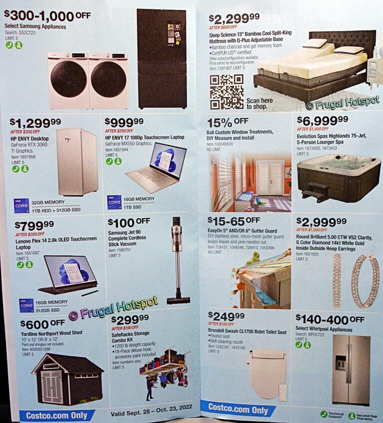 Costco Coupon Book OCTOBER 2022 Frugal Hotspot