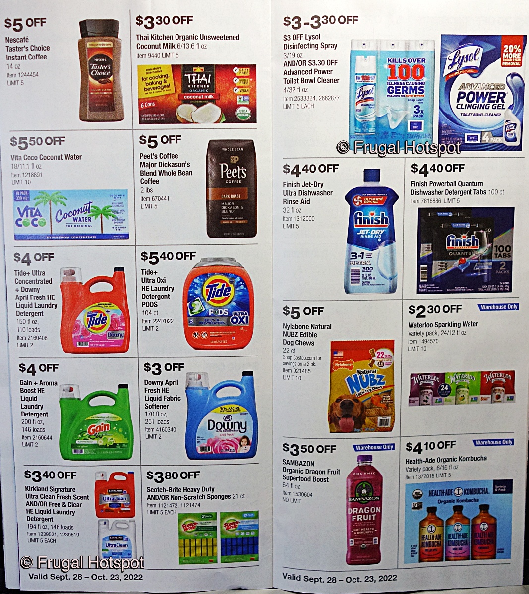 Costco Coupon Book OCTOBER 2022 | Pages 18 and 19