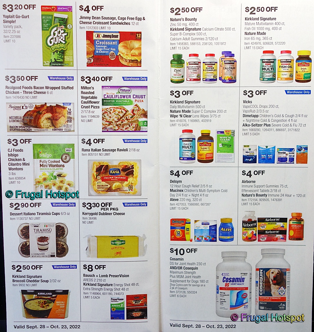 Costco Coupon Book OCTOBER 2022 | Pages 20 and 21