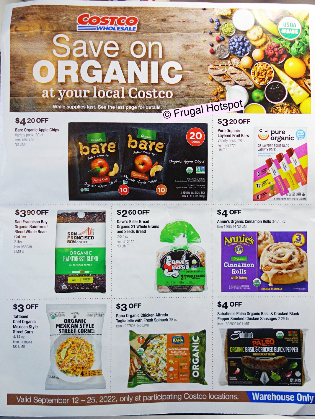 Costco Organic Coupon Book September 2022 | Page 1