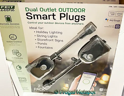 Feit Electric Dual Outlet Outdoor Smart Plugs | Costco