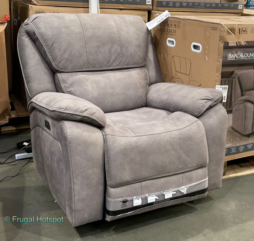 Barcalounger fabric clearance power recliner