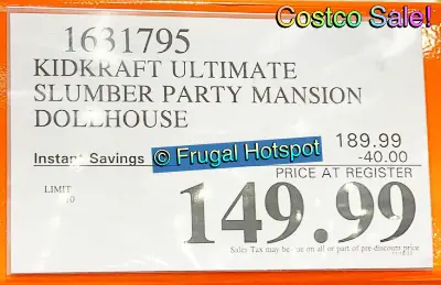 KidKraft Ultimate Slumber Party Mansion Dollhouse | Costco Sale Price