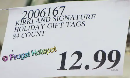 Kirkland Signature Holiday Gift Tags | Costco Price