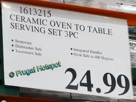 Medley 3-Piece Oven to Table Set | Costco Price