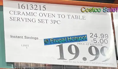 Medley Oven to Table Bakeware Set | Costco Sale Price