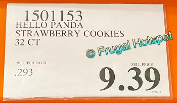 Meiji Hello Panda Strawberry Cookies 32 | Costco Price