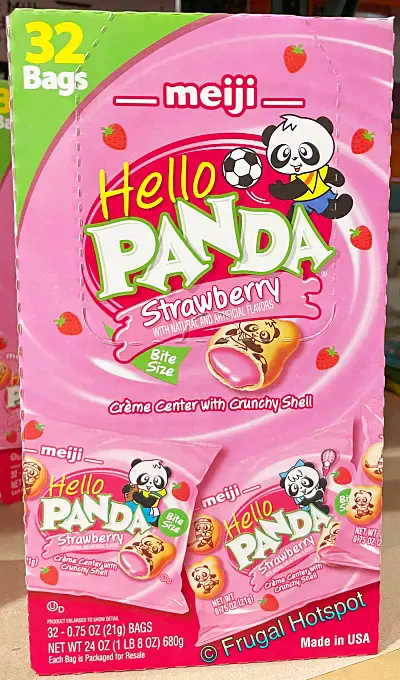 Meiji Hello Panda Strawberry Cookies 32 | Costco