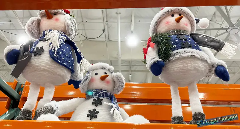 Plush Holiday Snowmen 3 Piece Set | Costco Display | Item 1601343