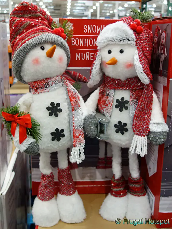 Plush Holiday Snowmen | Costco Display