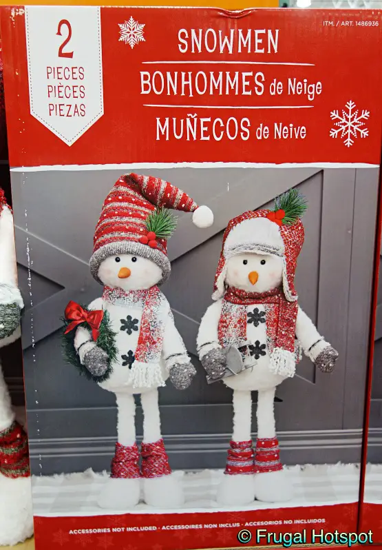 Plush Holiday Snowmen Set of 2 | Costco