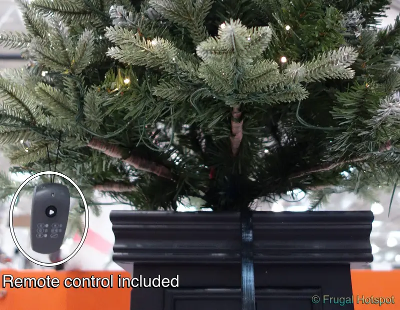 4.5 Ft. Pre-Lit Artificial Potted Tree | remote control | Costco Display