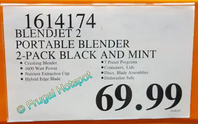 BlendJet2 Portable Blender | Costco Price