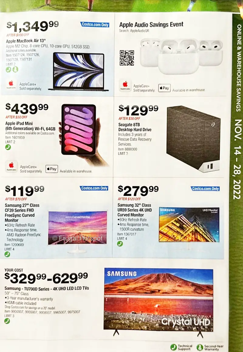 Costco Black Friday and Holiday Savings 2022 | P 12