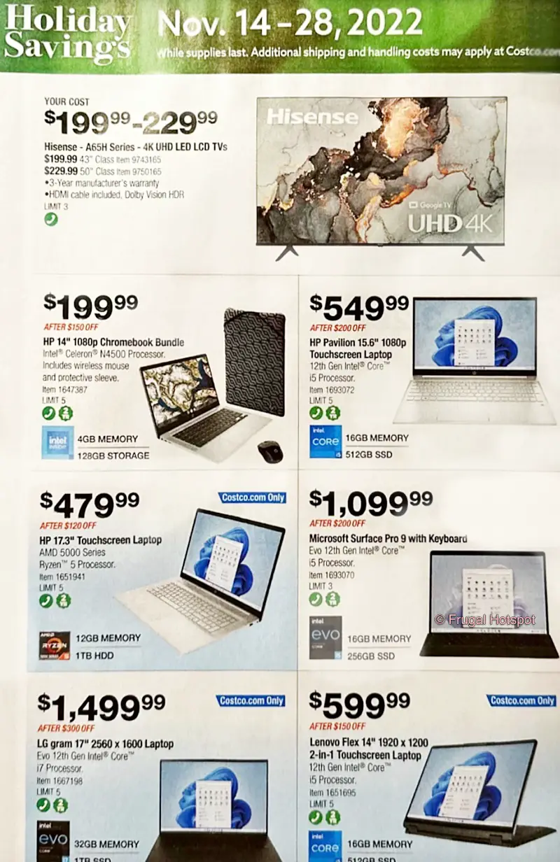 Costco Black Friday and Holiday Savings 2022 | P 15