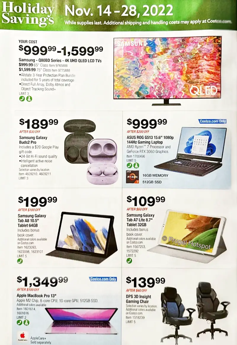 Costco Black Friday and Holiday Savings 2022 | P 17