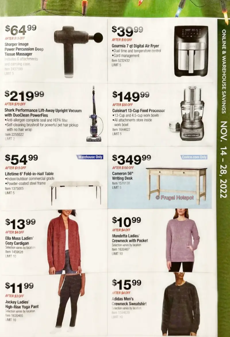 Costco Black Friday and Holiday Savings 2022 | P 20 a