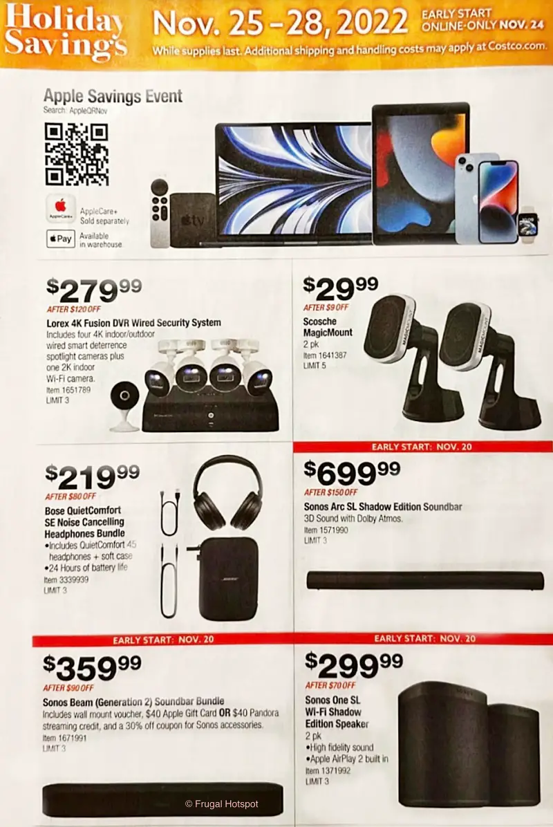 Costco Black Friday and Holiday Savings 2022 | P 25