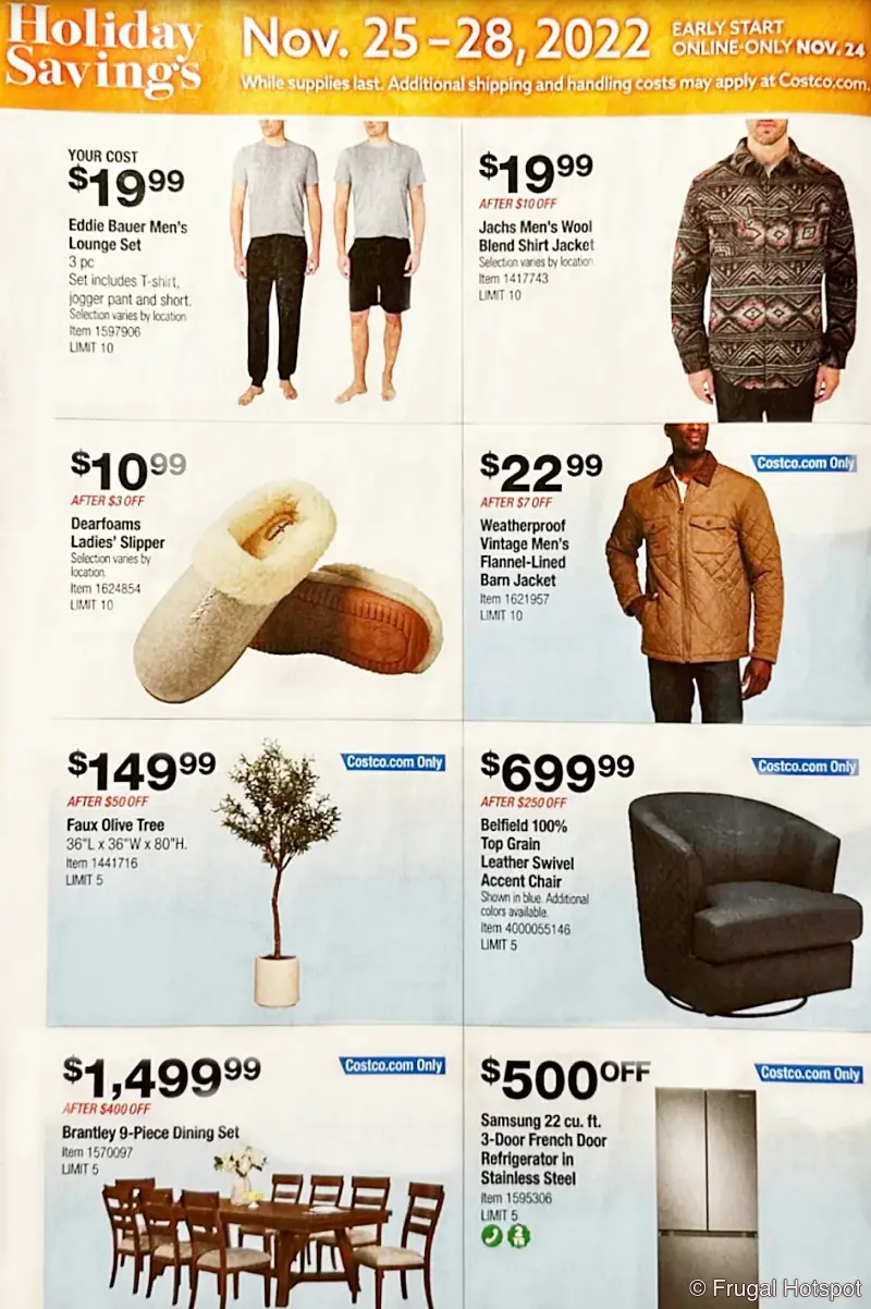 Costco Black Friday and Holiday Savings 2022 | P 29