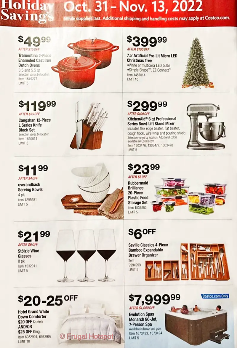 Costco Black Friday and Holiday Savings 2022 | P 3
