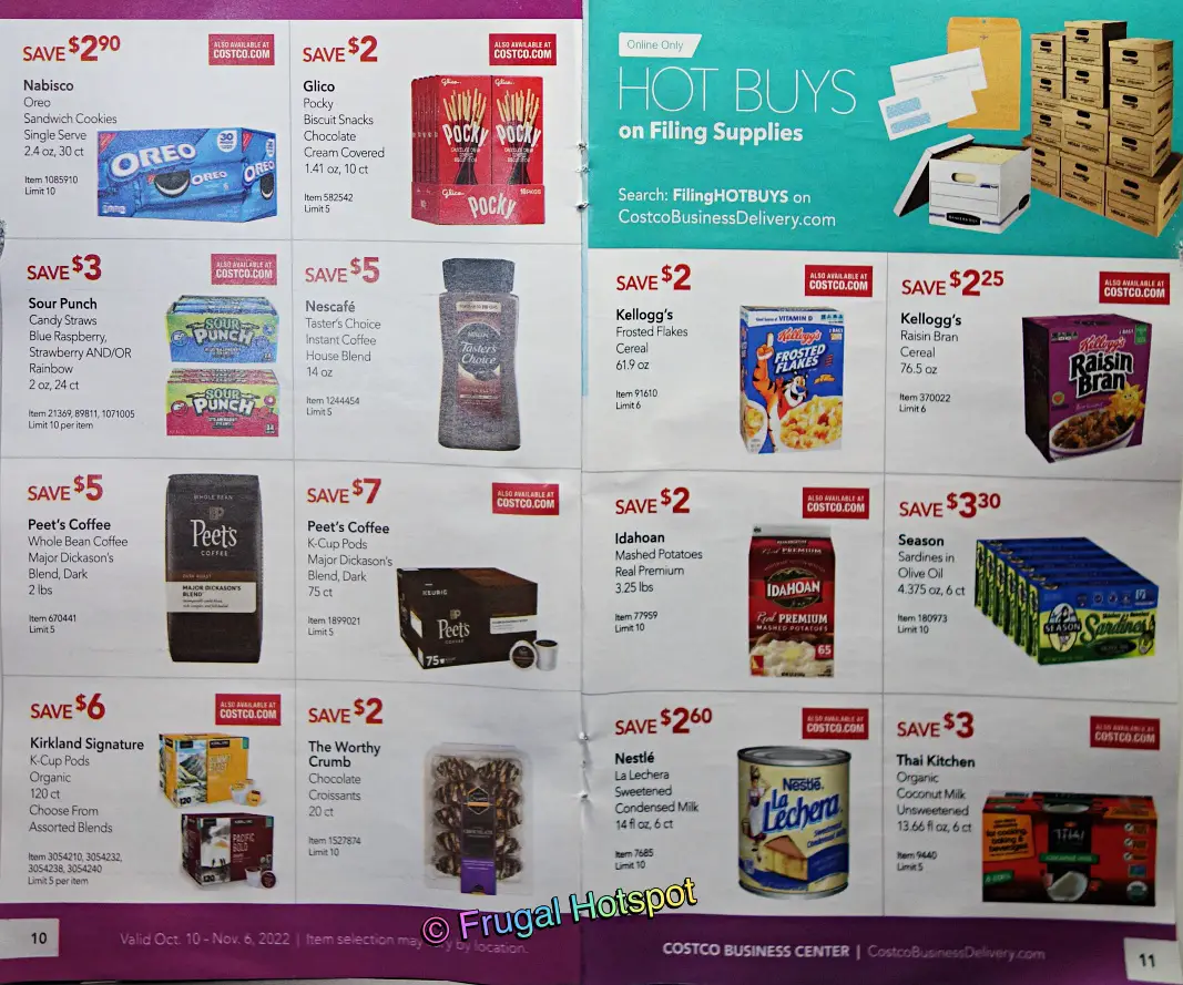 Costco Business Center Coupon Book OCTOBER 2022 | Page 10 and 11