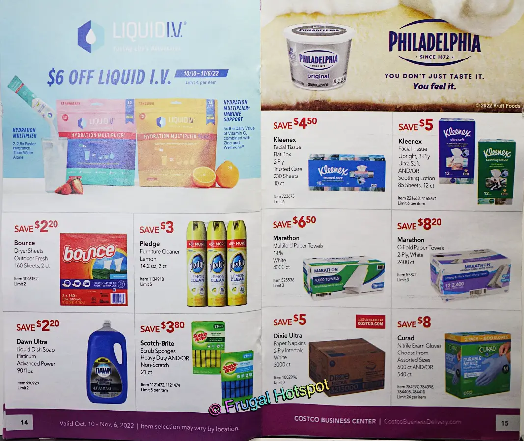 Costco Business Center Coupon Book OCTOBER 2022 | Page 14 and 15