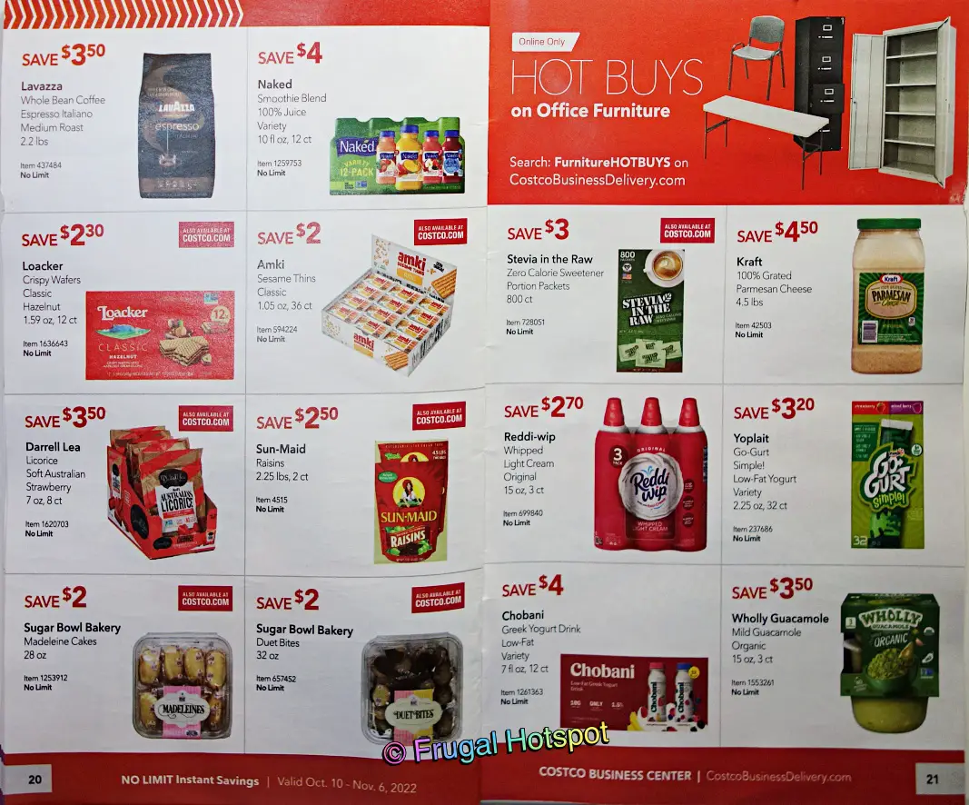 Costco Business Center Coupon Book OCTOBER 2022 | Page 20 and 21