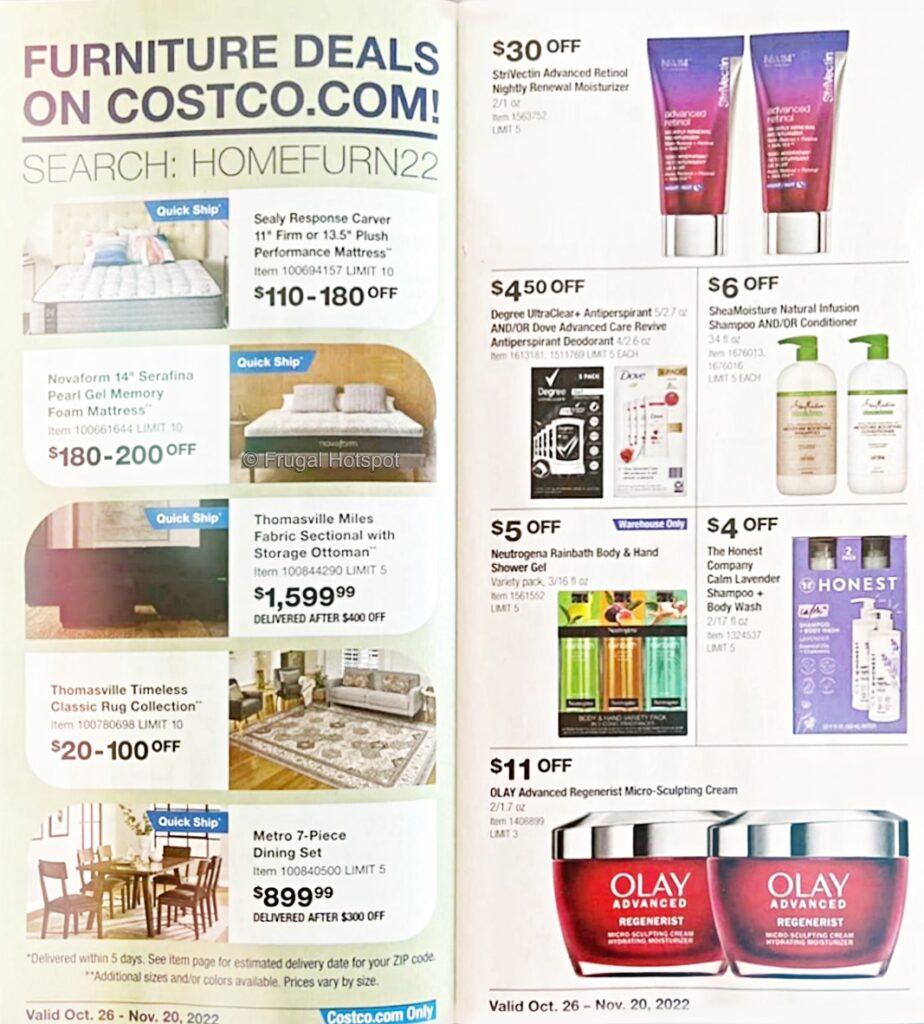 Costco Coupon Book NOVEMBER 2022 Frugal Hotspot