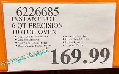 Instant Gourmet Dutch Oven | Costco Price