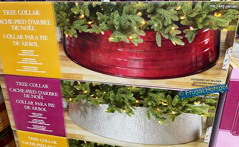 Metal Tree Collar | red and silver | Costco Item 1601391